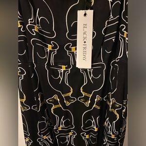 NWT ModCloth sleeveless dress with all over cat print